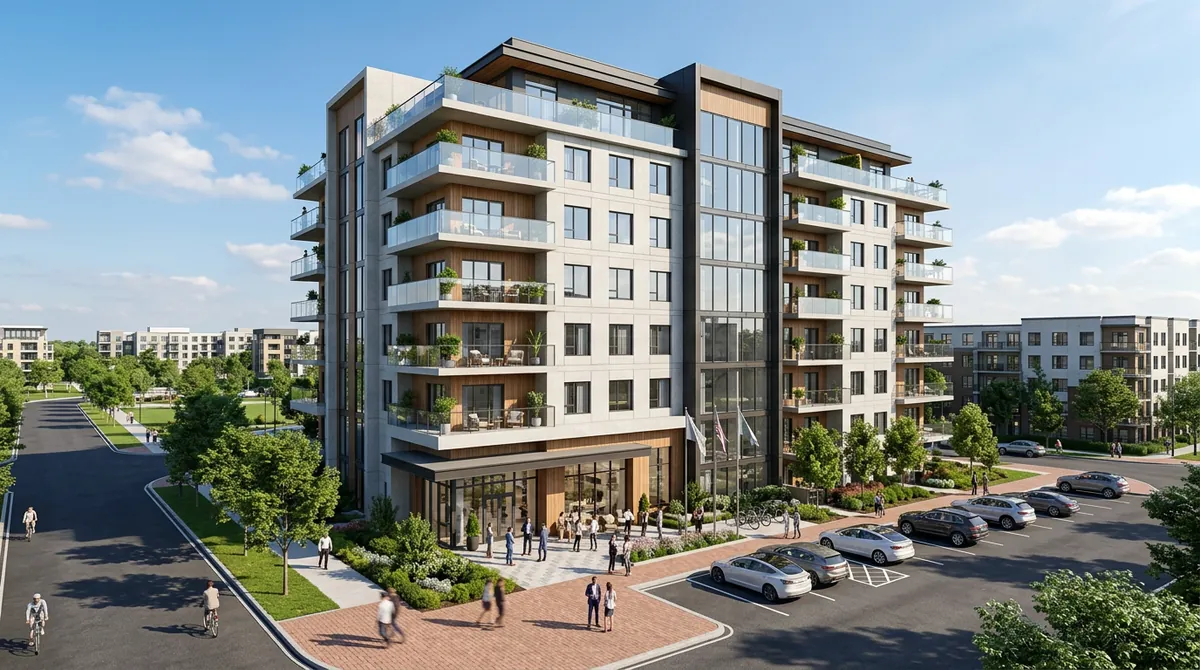 Lançamento residencial — material 3D para construtoras